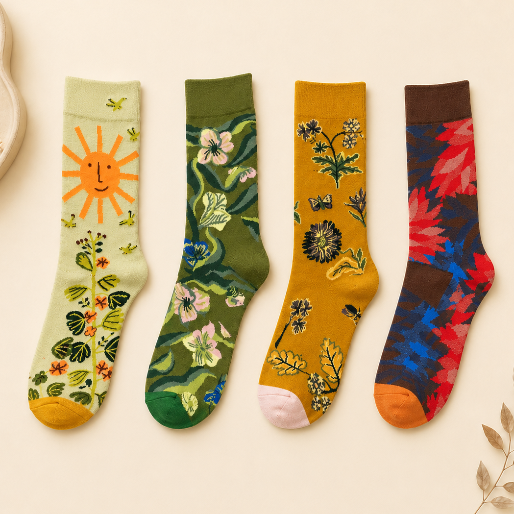 Chaussettes Motifs Colorés - Lou Renard