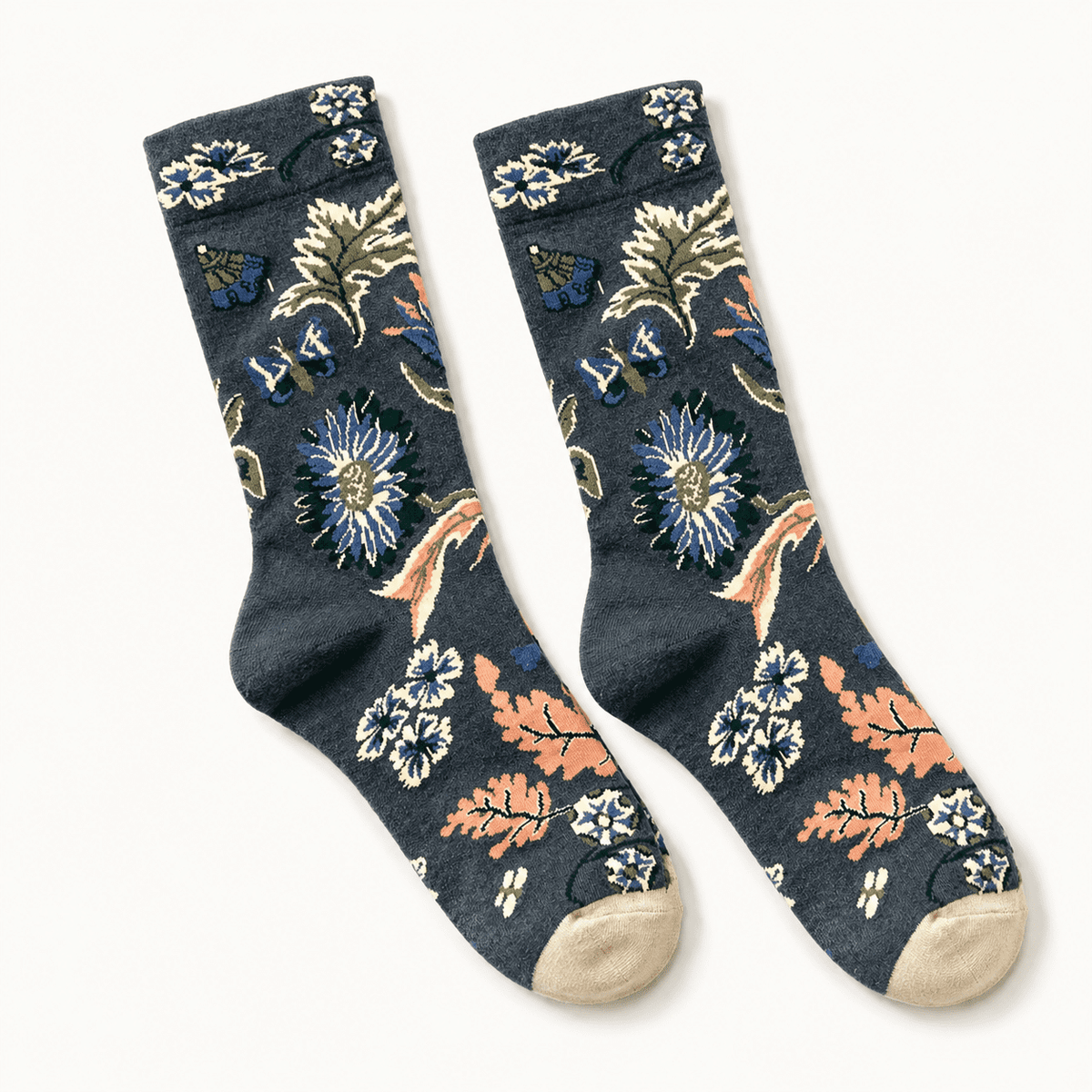 Chaussettes à fleurs femme – La Céleste Lou Renard