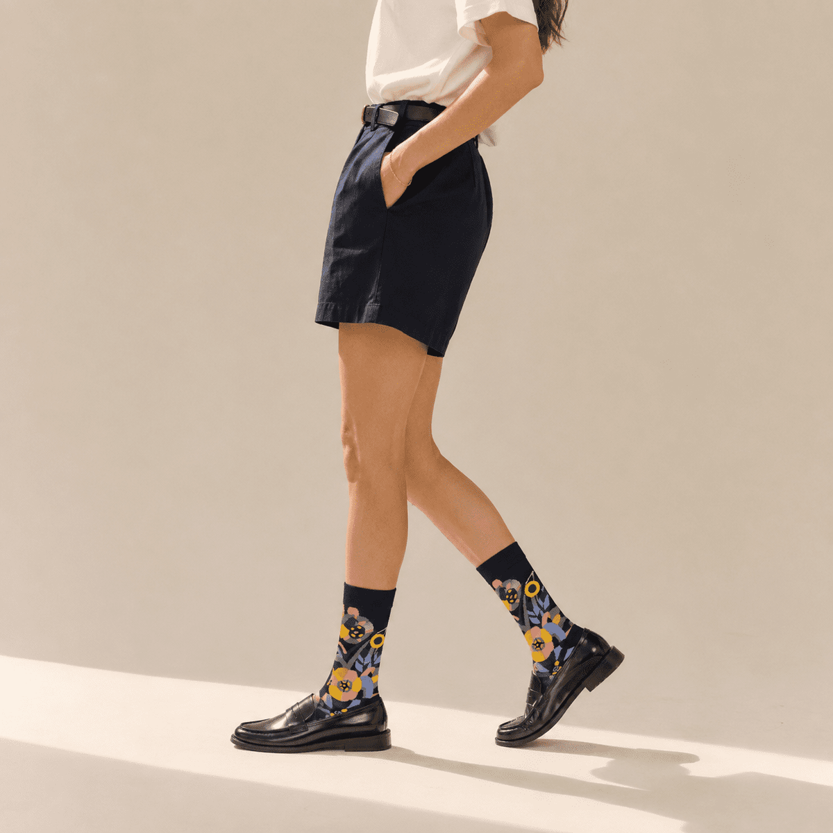 Chaussettes à fleurs femme – La Céleste Lou Renard