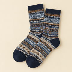 Marron et bleu