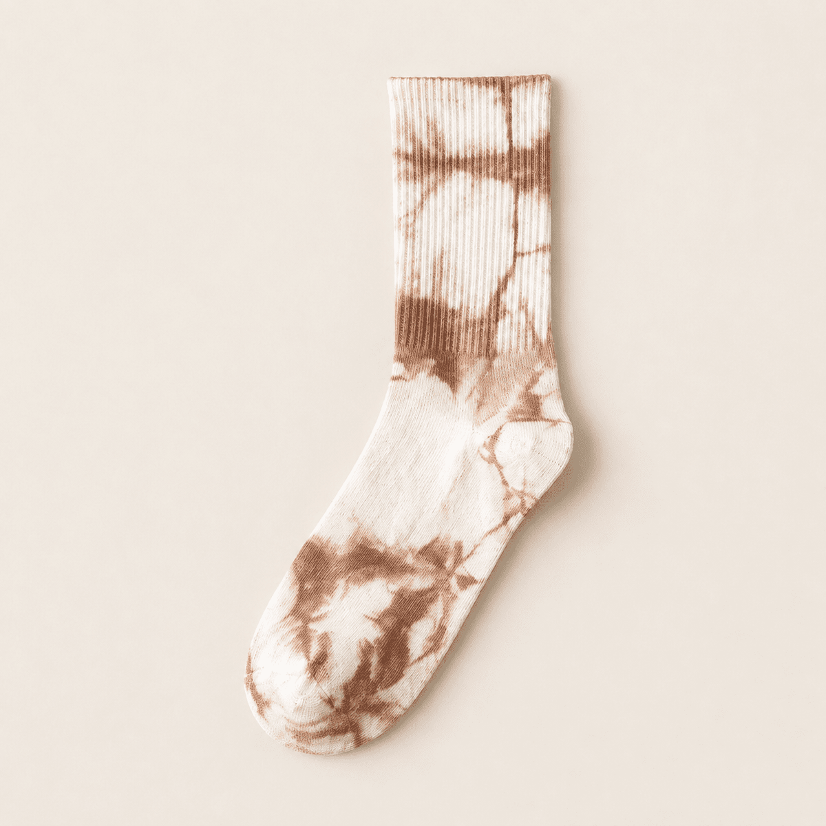Chaussettes hautes tie and dye femme, Terre de sable – L'Inoubliable Lou Renard