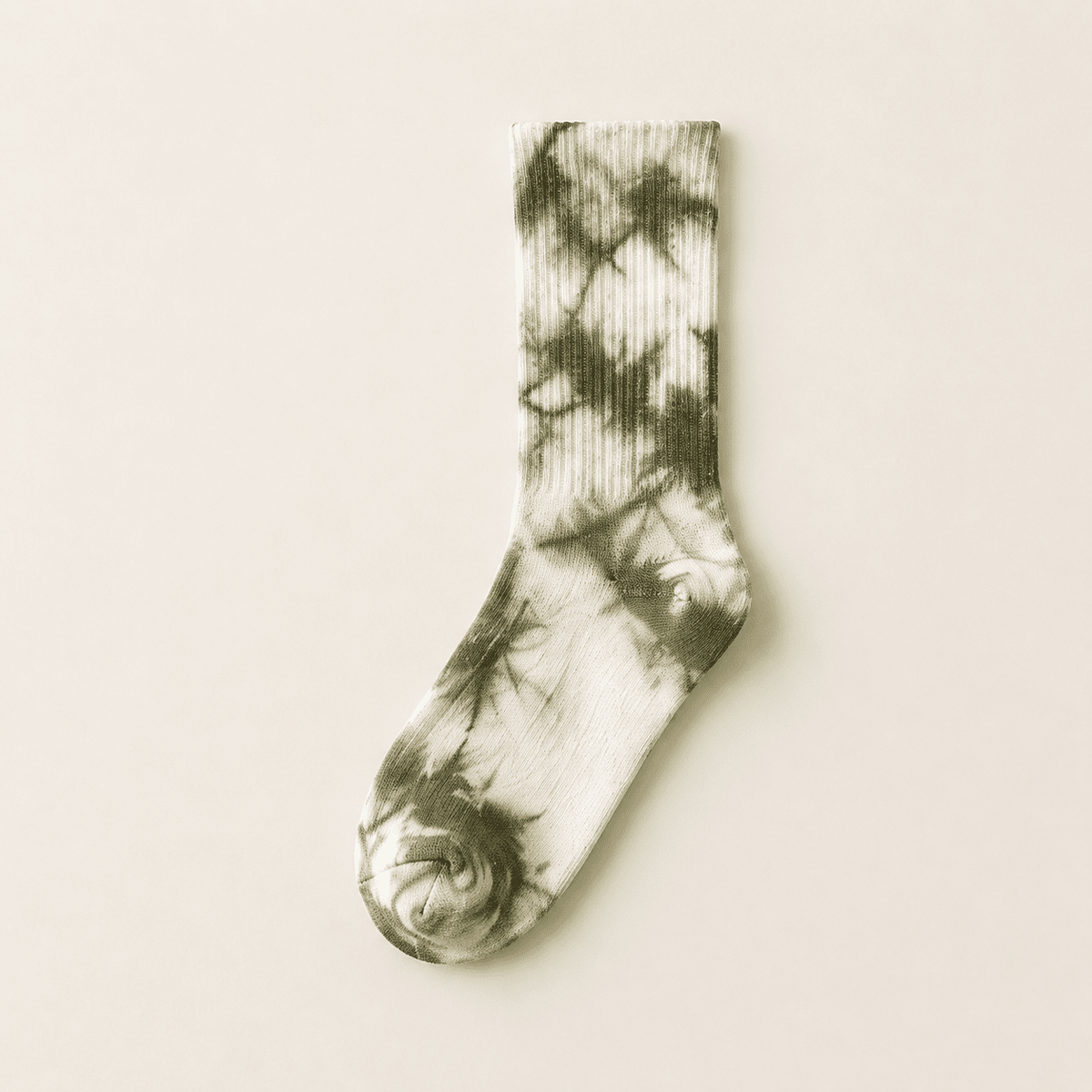 Chaussettes hautes tie and dye femme, Olive – L'Inoubliable Lou Renard