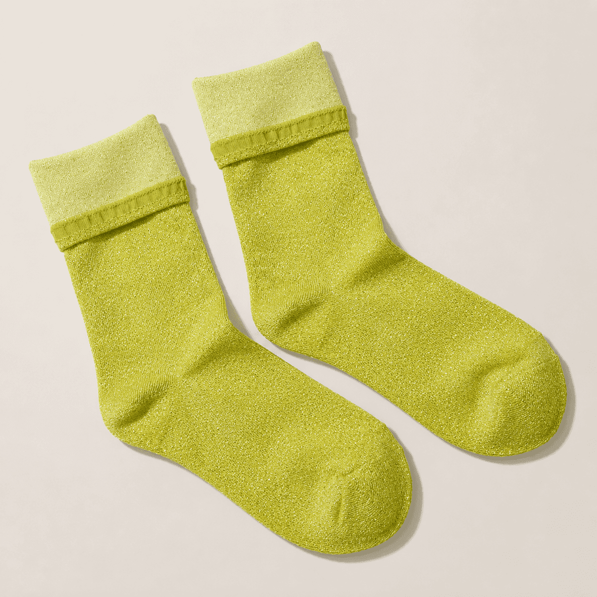 Chaussettes hautes à paillettes femme – L'Étincelante Lou Renard