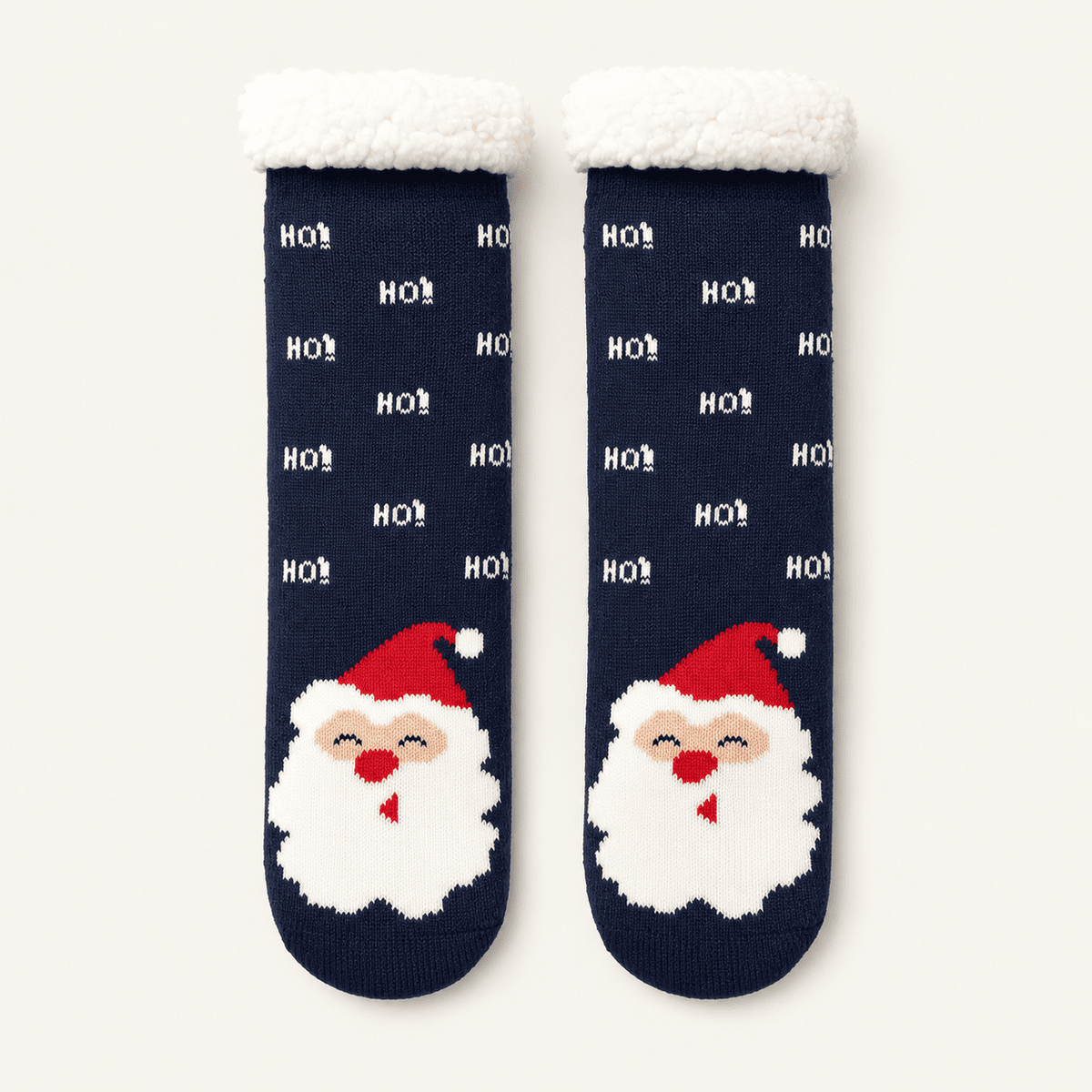 Chaussettes de Noël épaisses antidérapantes femme – La Comfy Lou Renard