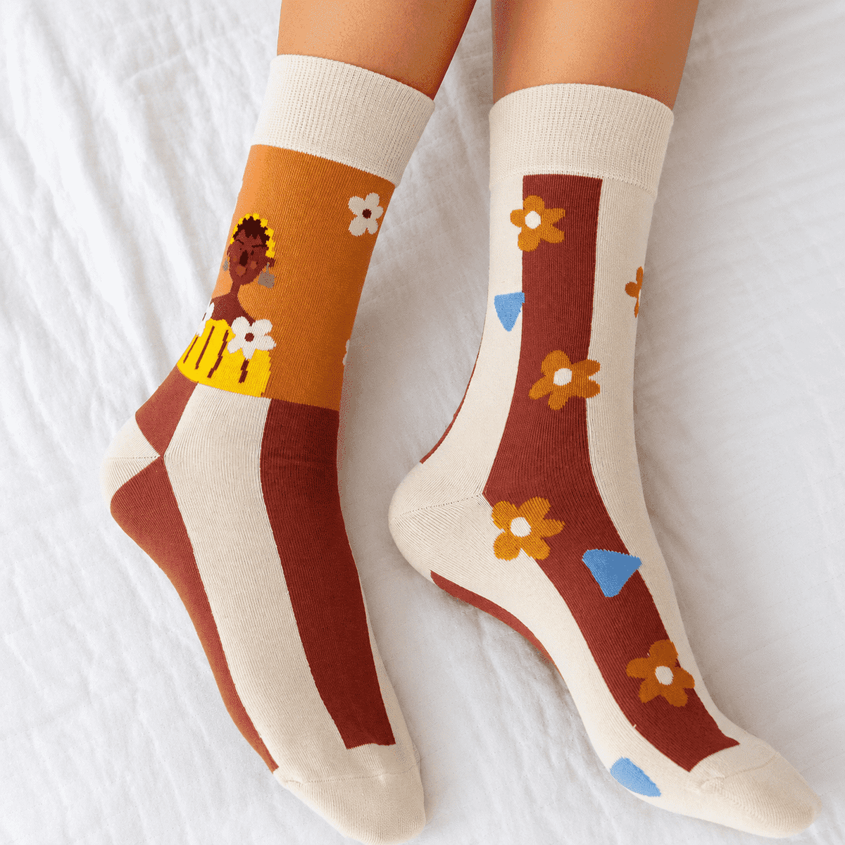 Chaussettes fantaisie femme originales – La Musicale Lou Renard