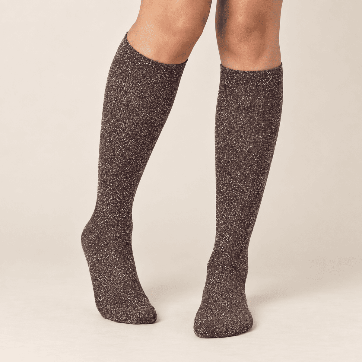 Chaussettes hautes à paillettes femme – La Pailletée Lou Renard