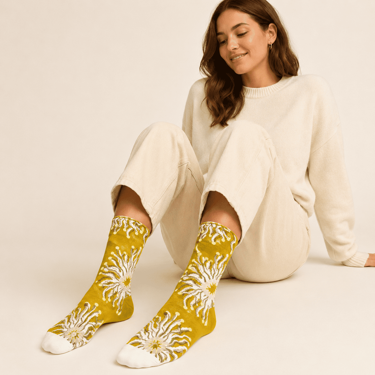 Chaussettes fantaisie femme motifs animaux – La Malicieuse Lou Renard